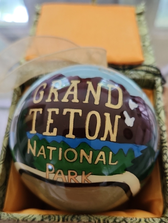 Kitty Kelly Other - Kitty Keller Design Grand Teton National Park Glass Ornament